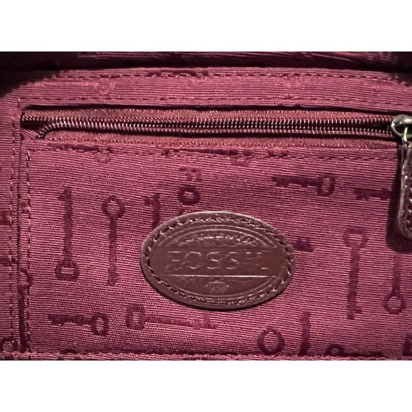 FOSSIL Long Live Vintage Leather Maroon Clutch Wallet‎ - Picture 9 of 9